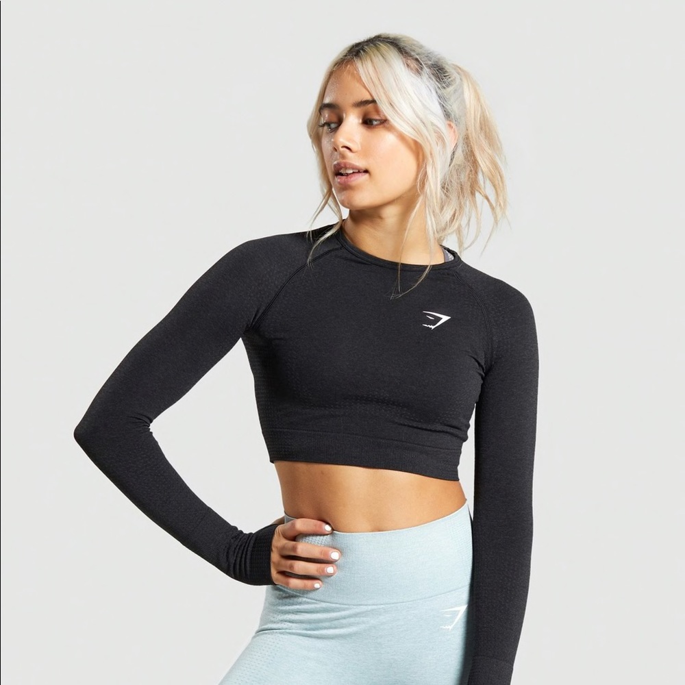 VITAL SEAMLESS LONG SLEEVE CROP TOP